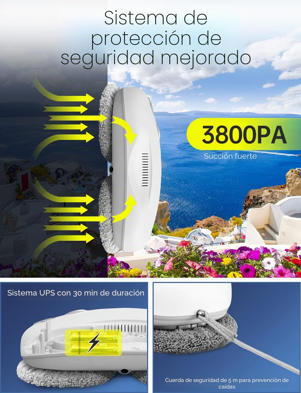 S500 Robot Limpiacristales Limpia Cristales Robot Eléctrico (S500)