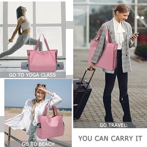Miniatura 6 de Bolsa para esterilla de yoga, bolsas de yoga y portadores para mujer, bolsa de transporte impermeable para esterilla de yoga con soporte para