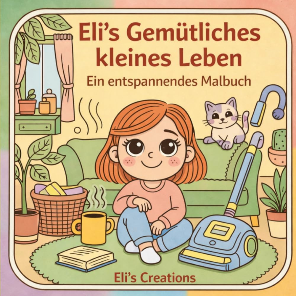 Elis gemütliches kleines Leben: Ein entspannendes Malbuch mit gemütlichen Alltagsszenen