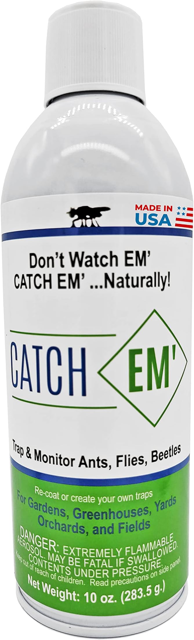 Catch EM' Sticky Coating Aerosol 10oz, Insect Trap Coating