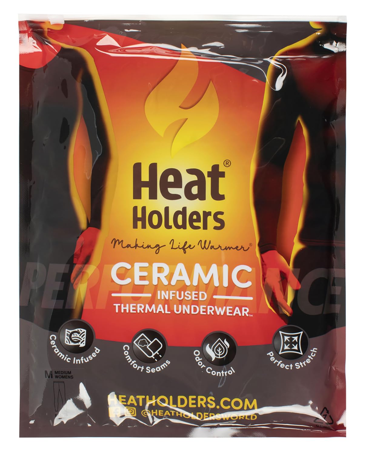 HEAT HOLDERS Womens Fleece Lined Long Johns Fleece Thermal Trousers Pants (XL, Charcoal)