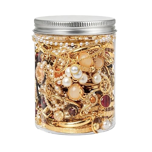 SMUOBT Mystery Jewelry Jar Bundle - Surprise Vintage Jewelry Box for Women,Gift Jewelry Set (Necklace, Earrings, Rings,Kracelet,Keychain) - Unique Birthday Gift for Women