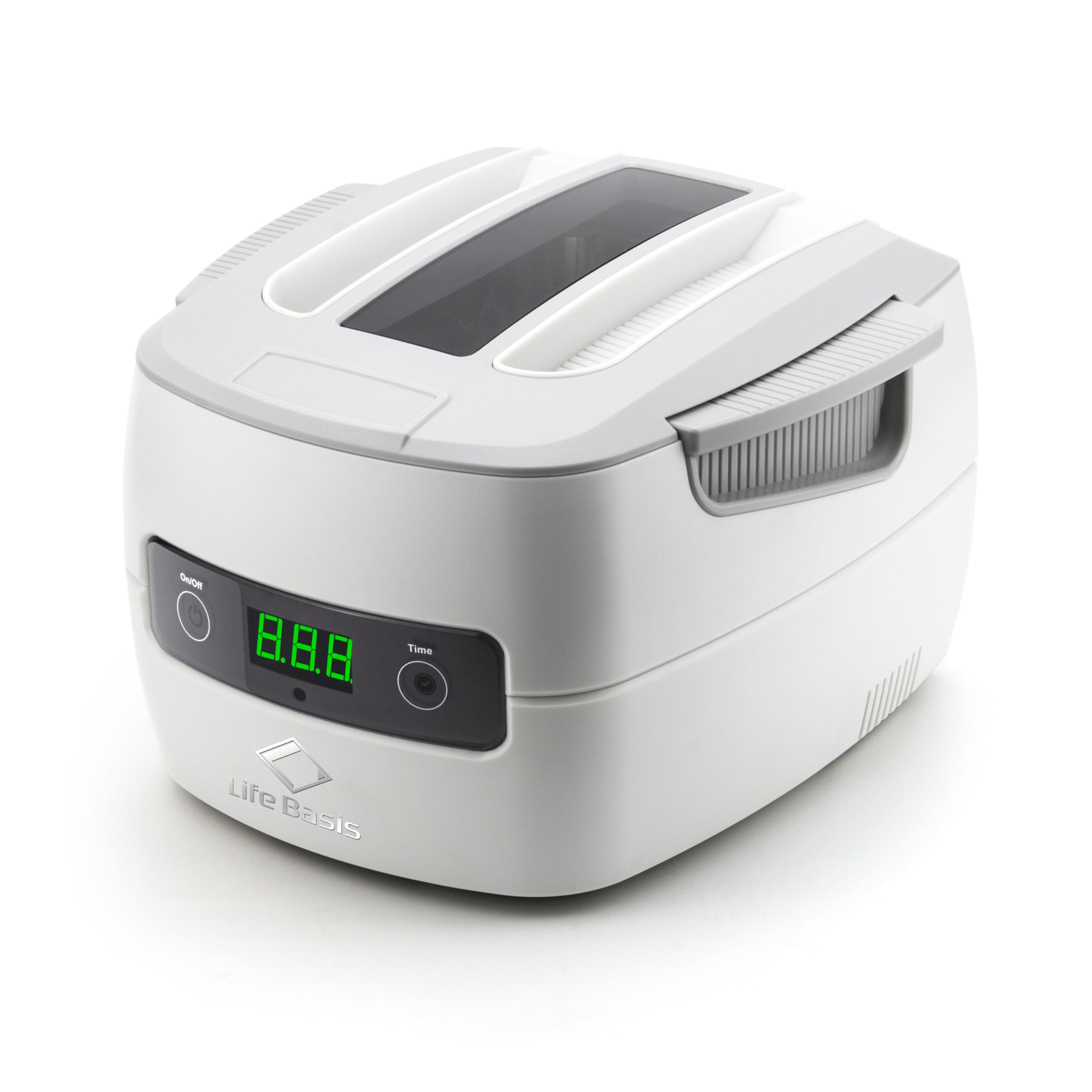 LifeBasis Limpiador Ultrasonidos 1400ml 60W ultrasonidos Limpieza con 5 Ajustes de Tiempo, Limpiador Ultrasónico Profesional para Joyas, Gafas, Cartuchos de Tinta y Piezas de Herramientas