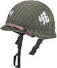 WWII US WW2 Army M1 Helmet Steel Shell with NetCanvas Chin Strap DIY Painting
