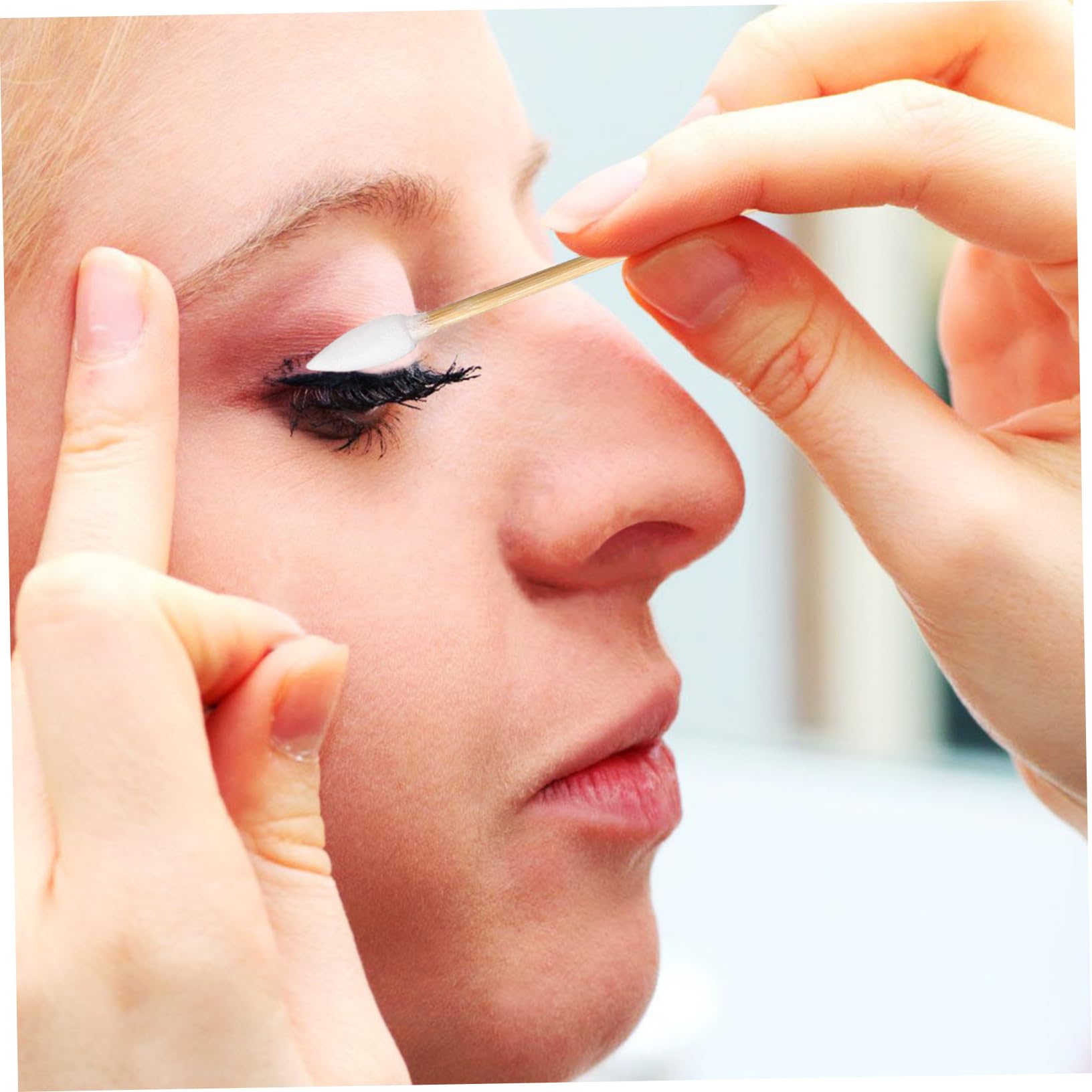 CALLARON Hisopos De Maquillaje Para Ojos Palitos Puntiagudos Hisopos Desmaquillantes Sin Perfume Para Limpieza De Oídos Aplicadores Hisopos De Maquillaje 500 piezas*4