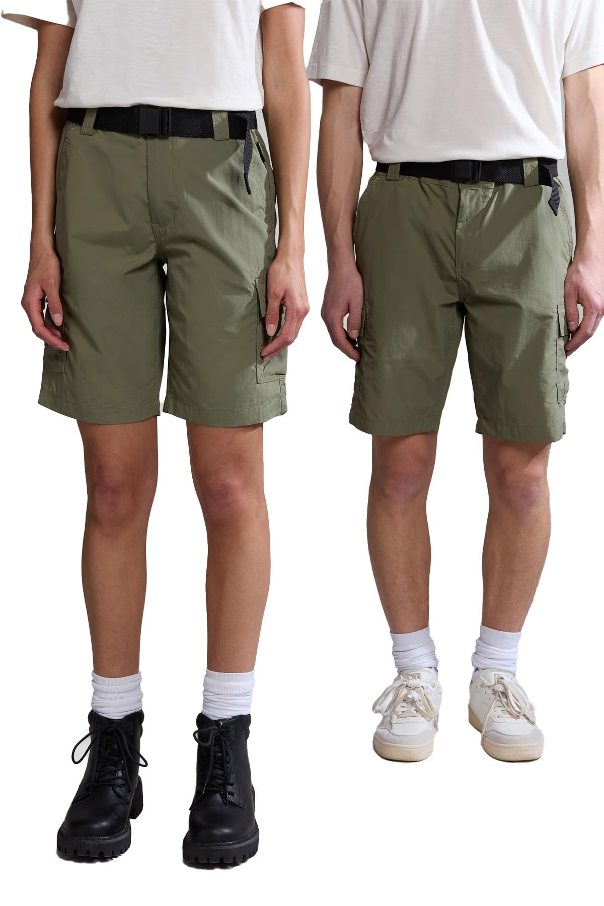 Napapijri Napapjiri N Smith - Pantalones cortos tipo cargo, color verde liquen