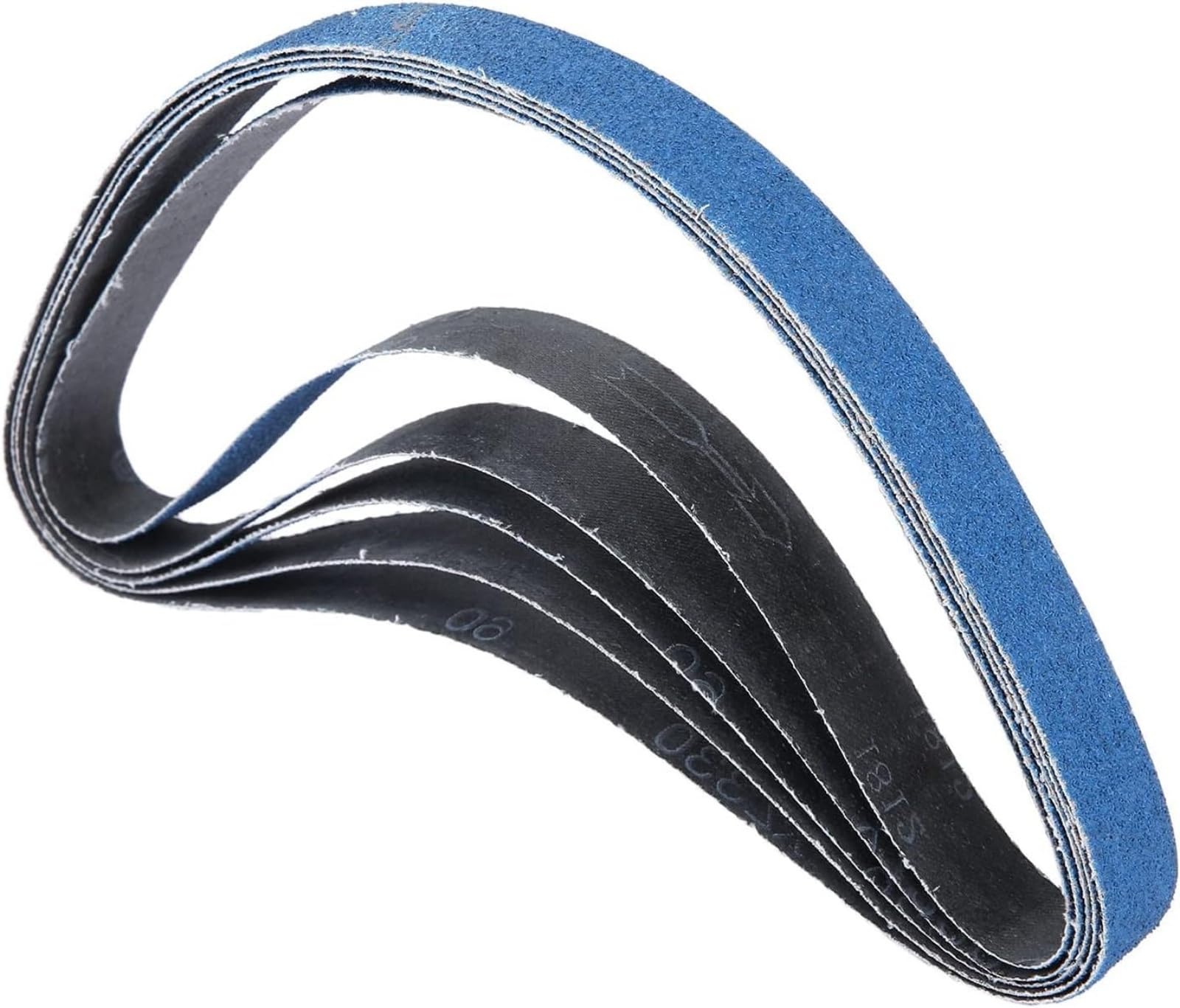 10Pcs 25x762mm Zirconia Alumina Abrasive Sanding Belts for Metal Grinding/Polishing, Grit 60/80/120, Air Belt Sander(80)