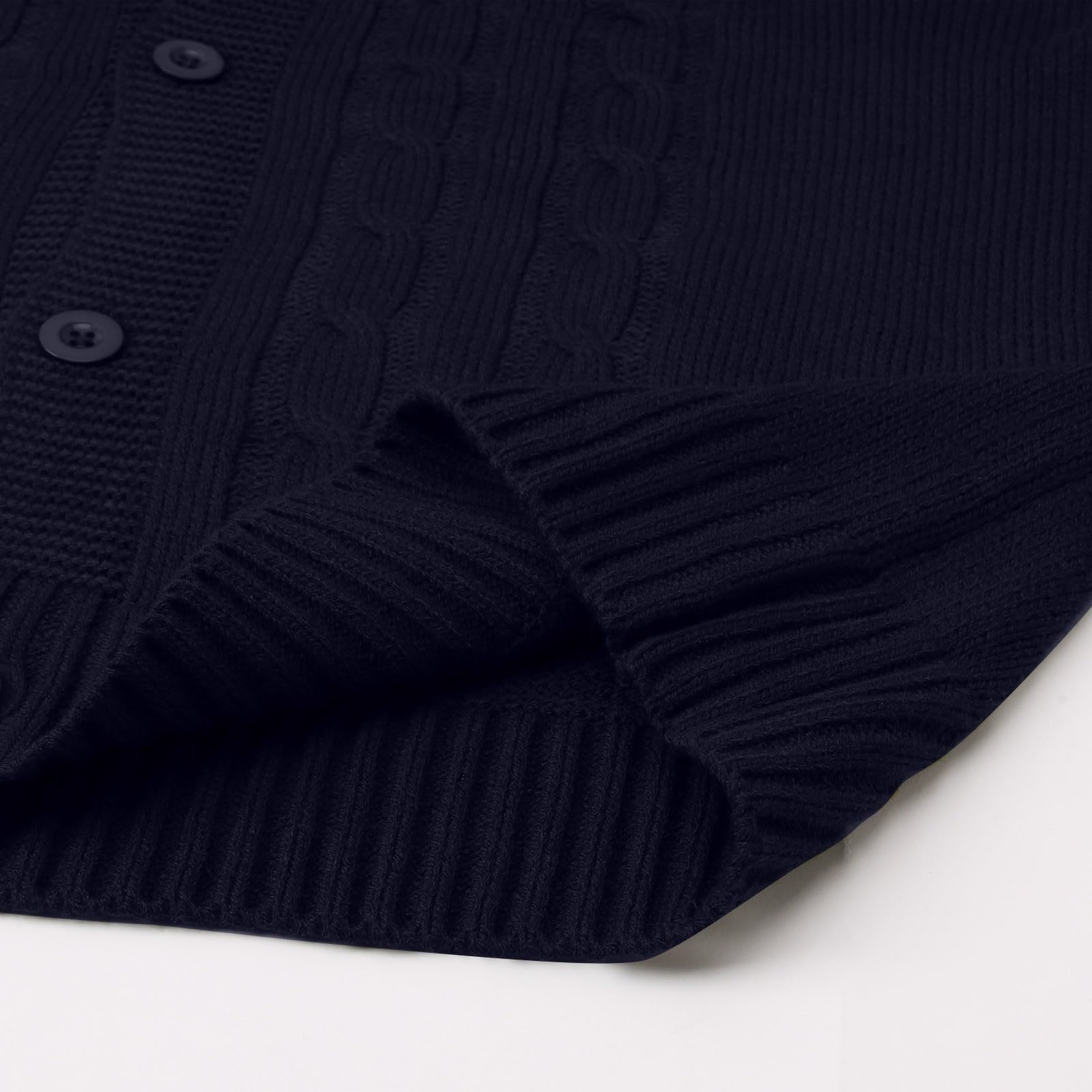 Genérico Cardigan Hombre Botones, Chaqueta De Punto Hombre Manga Larga Cárdigan De Punto Trenzado Casual Cuello De Chal Abotonado con Bolsillos para Otoño Invierno