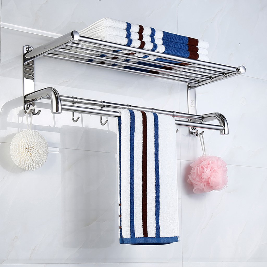 Toallero de múltiples funciones de Acero inoxidable estante del baño Barra de toalla toallero accesorios Titular de la toalla Towel Rack Towel Shelf Towel Holder