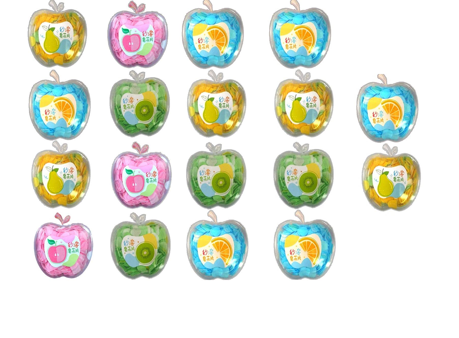 Samvardhan 18Pcs Disposable Fancy Soap Papers soft bath for Travel in Apple design bottle Gifts for Boys