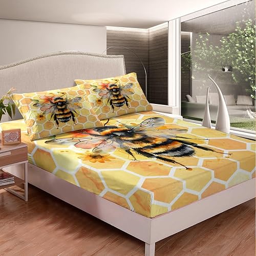 Miniatura 9 de Erosebridal Sábanas de cama de polilla gótica, tamaño Queen, sábana bajera ajustable de sol y luna, ropa de cama de cielo estrellado, sábana bohemia