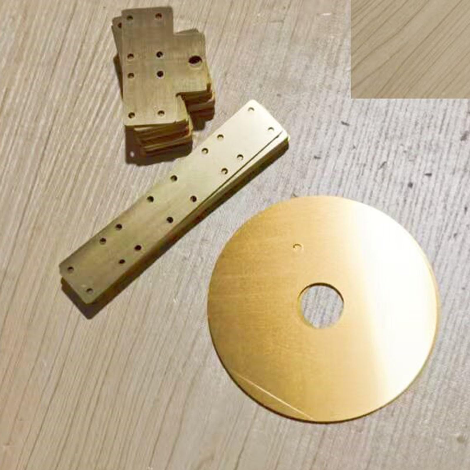 0,1 mm hochglanzpoliertes H62-Messingblech (1 Stück) | 305 * 1000 mm flaches Messingblech, geätztes leitfähiges Pad, DIY-gravierte Kupferplatte(1.5*200*200mm)
