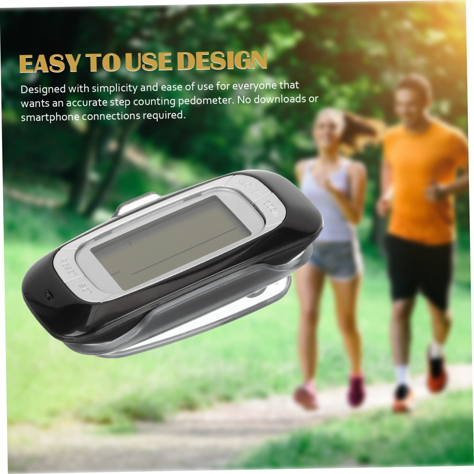 ibasenice pédomètre Clip de Compteur de Pas podomètre pour Marcher Compteur de Calories Compteur de Pas pour Marcher Podomètre Portable Compteur portatif Abdos