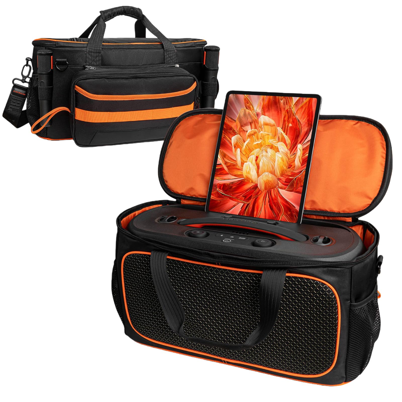 Pokrowiec na głośnik do JBL Partybox ON-THE-GO 2, przenośna torba do przechowywania, ochronna torba podróżna, materiałowa torba (bez paska na ramię)