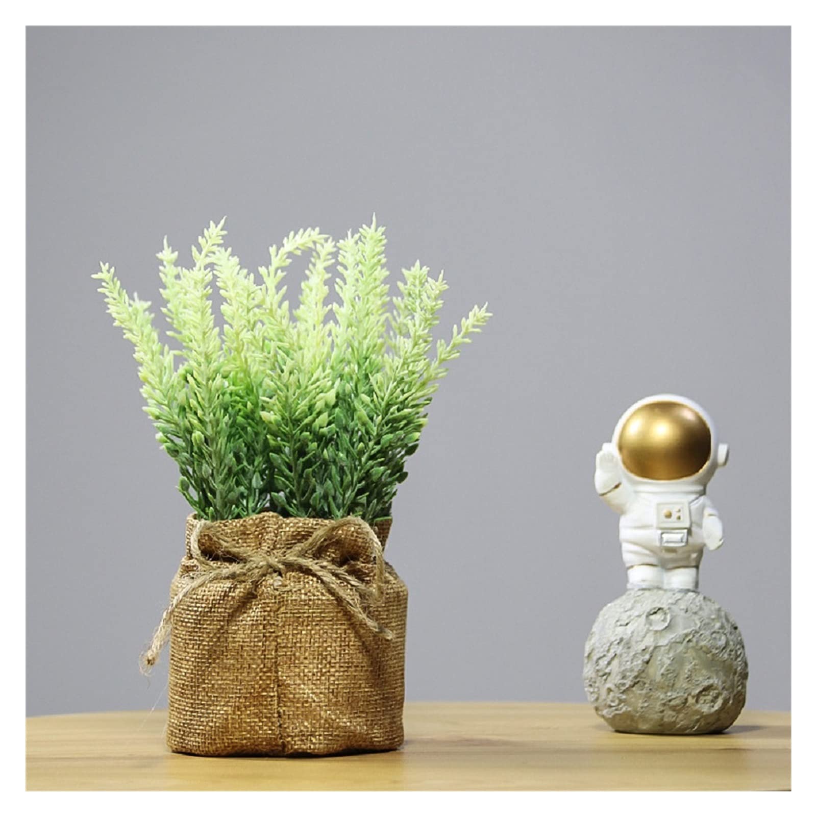 Plante lavande artificielle en pot pour décoration de bureau
