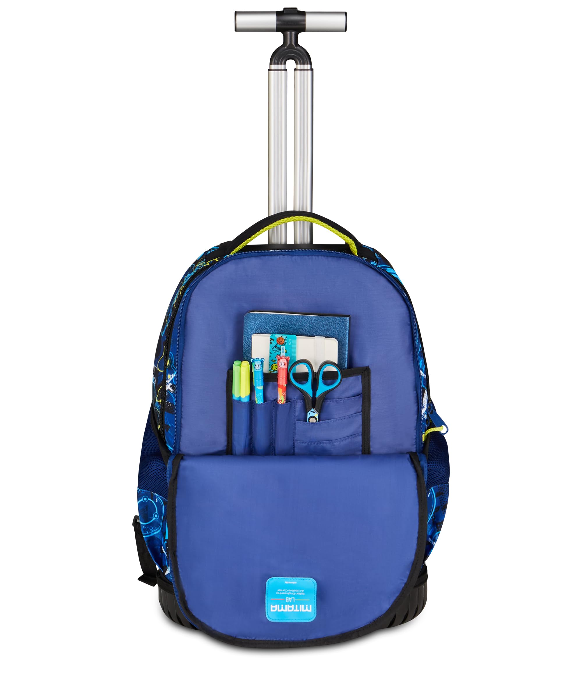Mitama Trolley Run Extra CYBERSHARK, 33 Lt, Doppio Scomparto, Blu, Tasche multi funzione, bambino, Scuola elementare e media, Tempo libero e viaggi