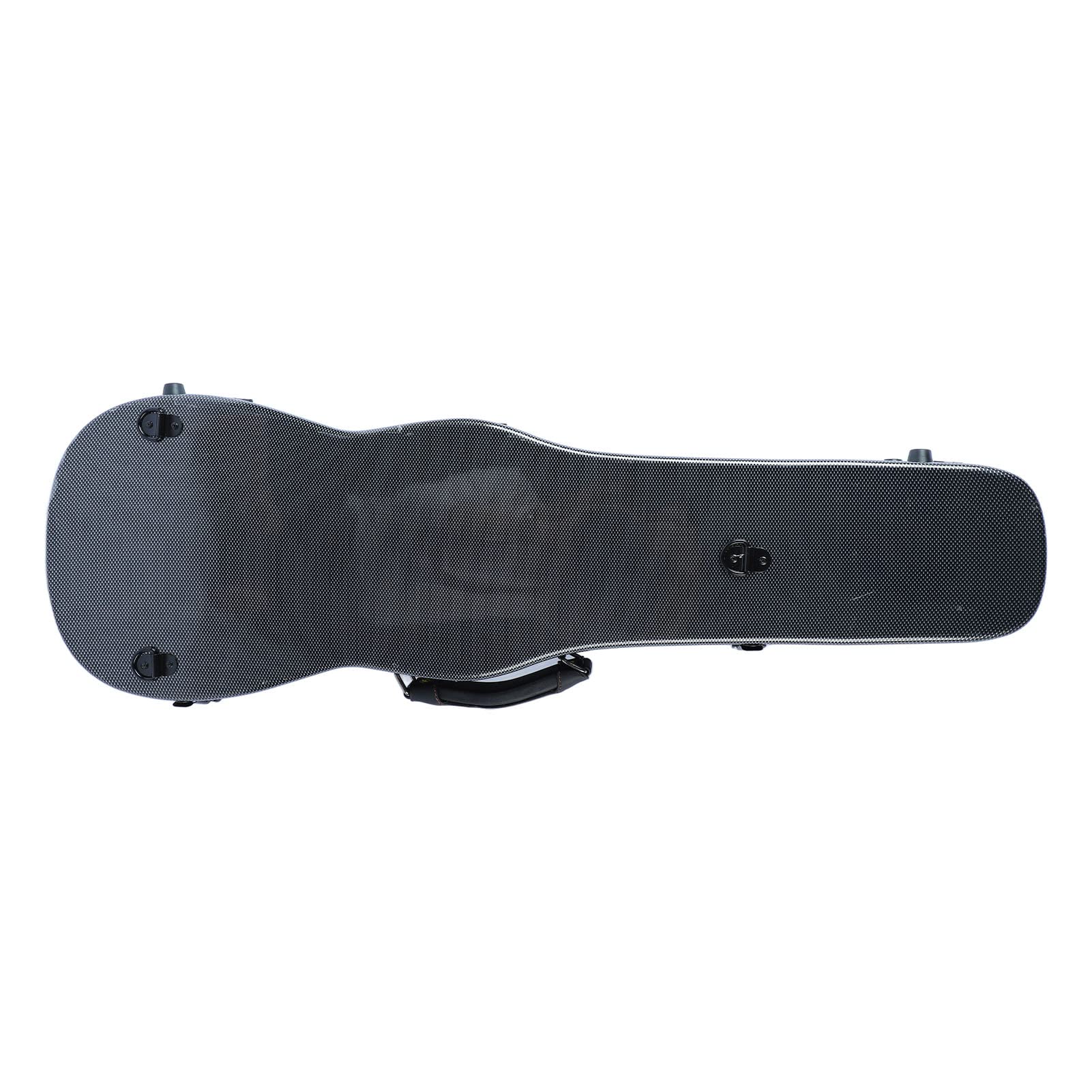 Custodia per Violino, Scatola per Violino Portatile in Fibra di Carbonio Finemente Realizzata di Dimensioni Standard per Prestazioni (Grigio argento)