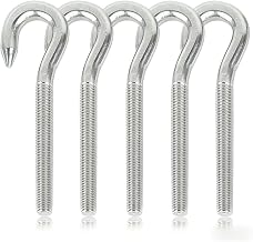 M8 Screw Hooks Stainless Steel with 304 Thread for Indoor Outdoor Hanging Accessories (M8) Pack of 5