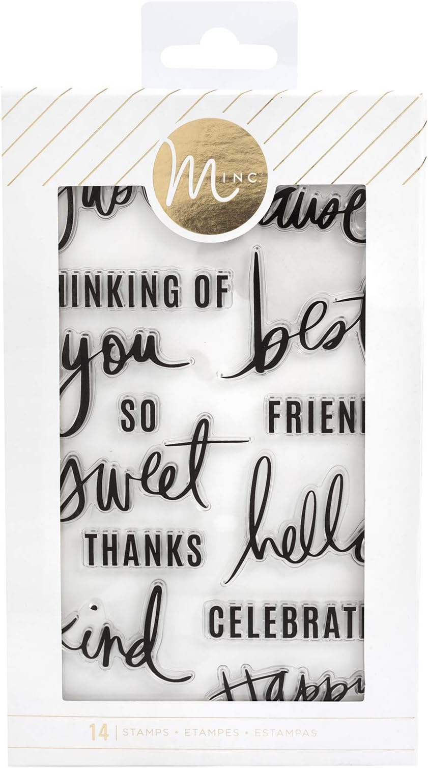 314625 Stamp Mink-Clear-Sentiments (14 Piece)