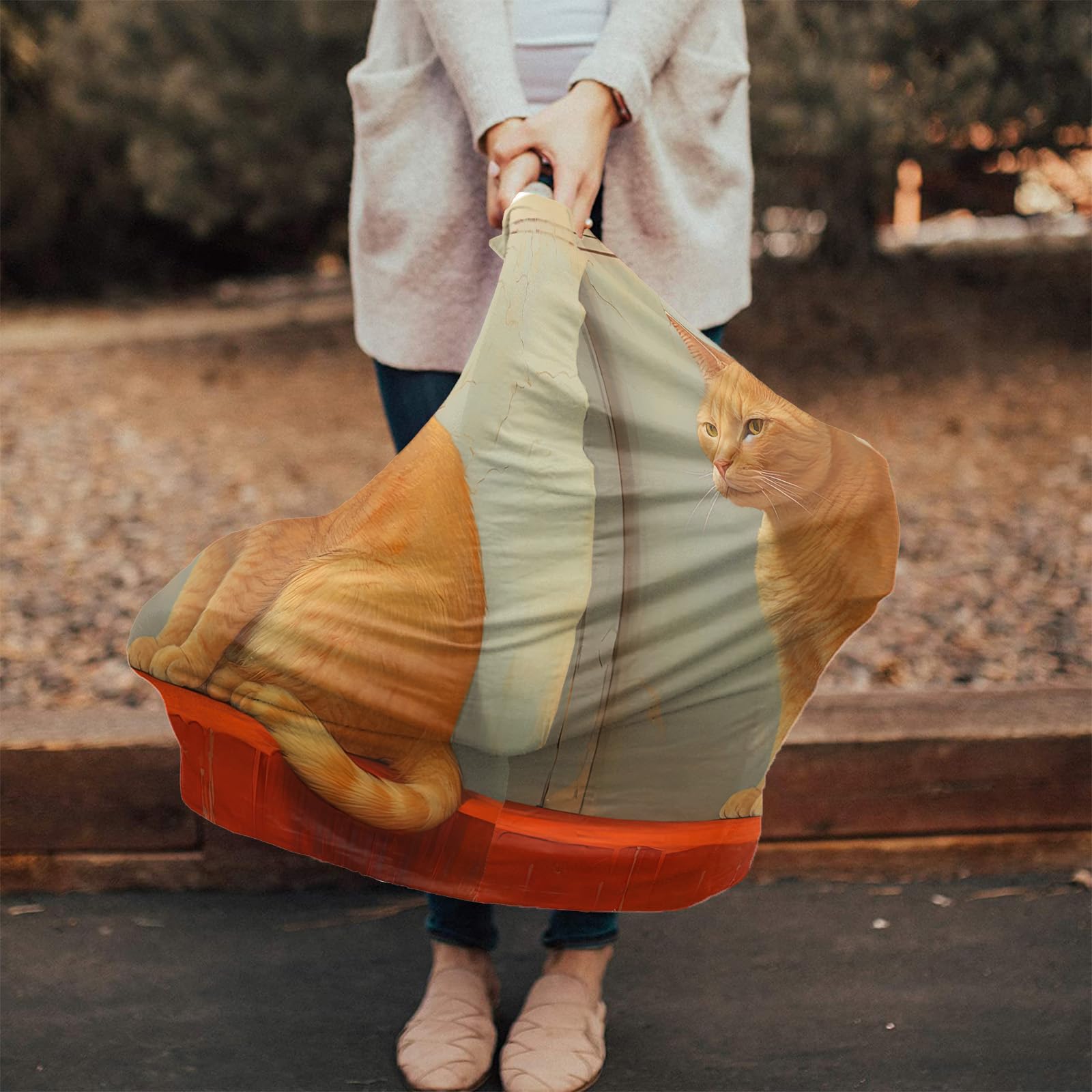 Nursing Cover for Breastfeeding Scarf, Yellow Cat Animal Baby Car Covers Super Soft Multi Use for Canopy Shopping Cart Cover Blanket Stroller Cover