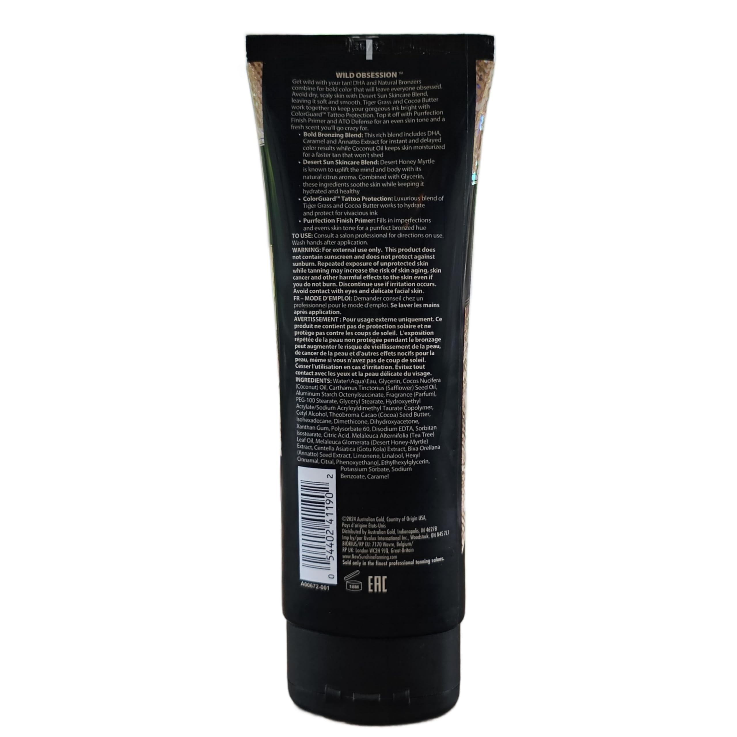 Australian Gold Wild Obsession 250 ml - Solarkosmetik mit Selbstbräunung