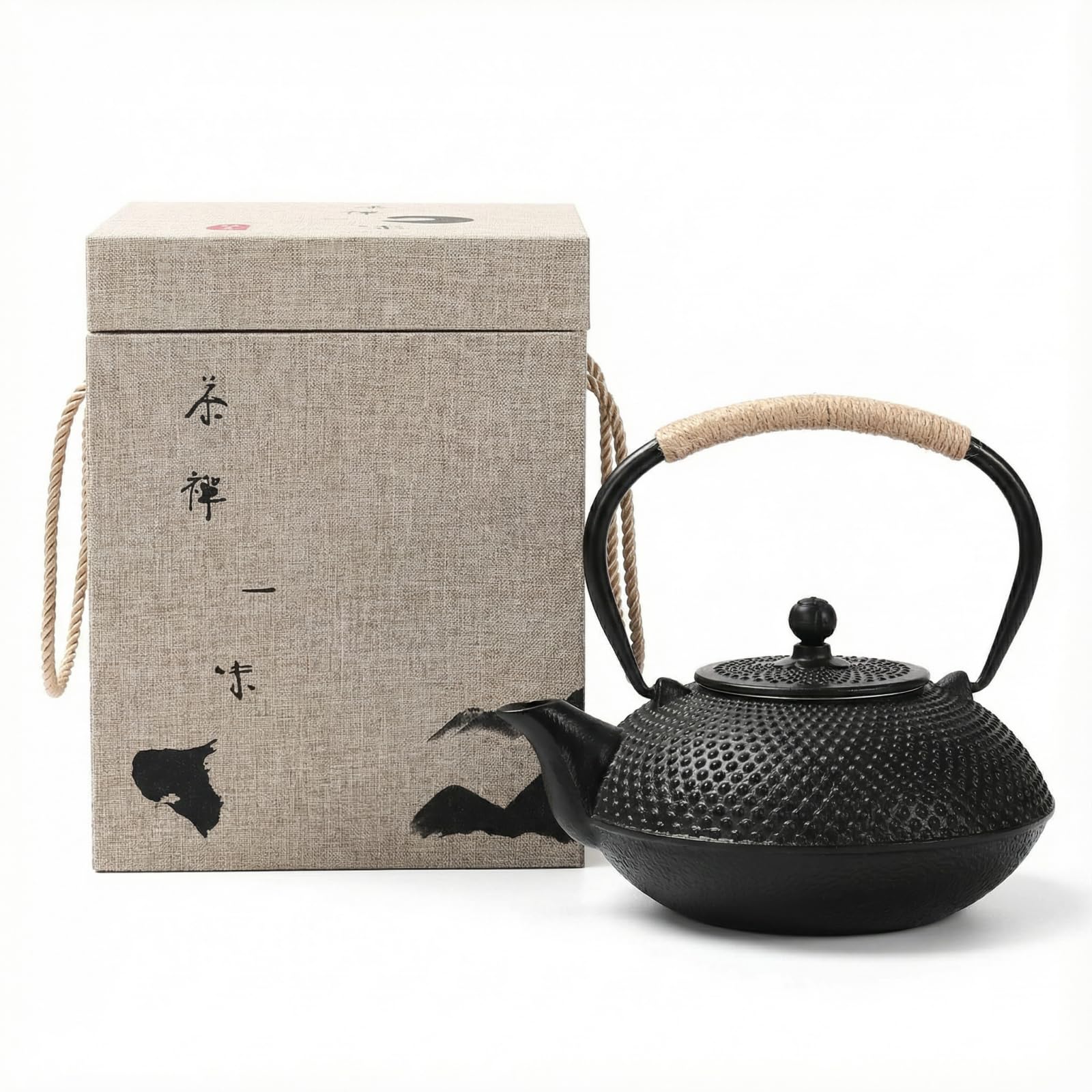 Nambu Ironware Tetsubin Cast Iron Teapot 27oz IH Compatible Tea Strainer