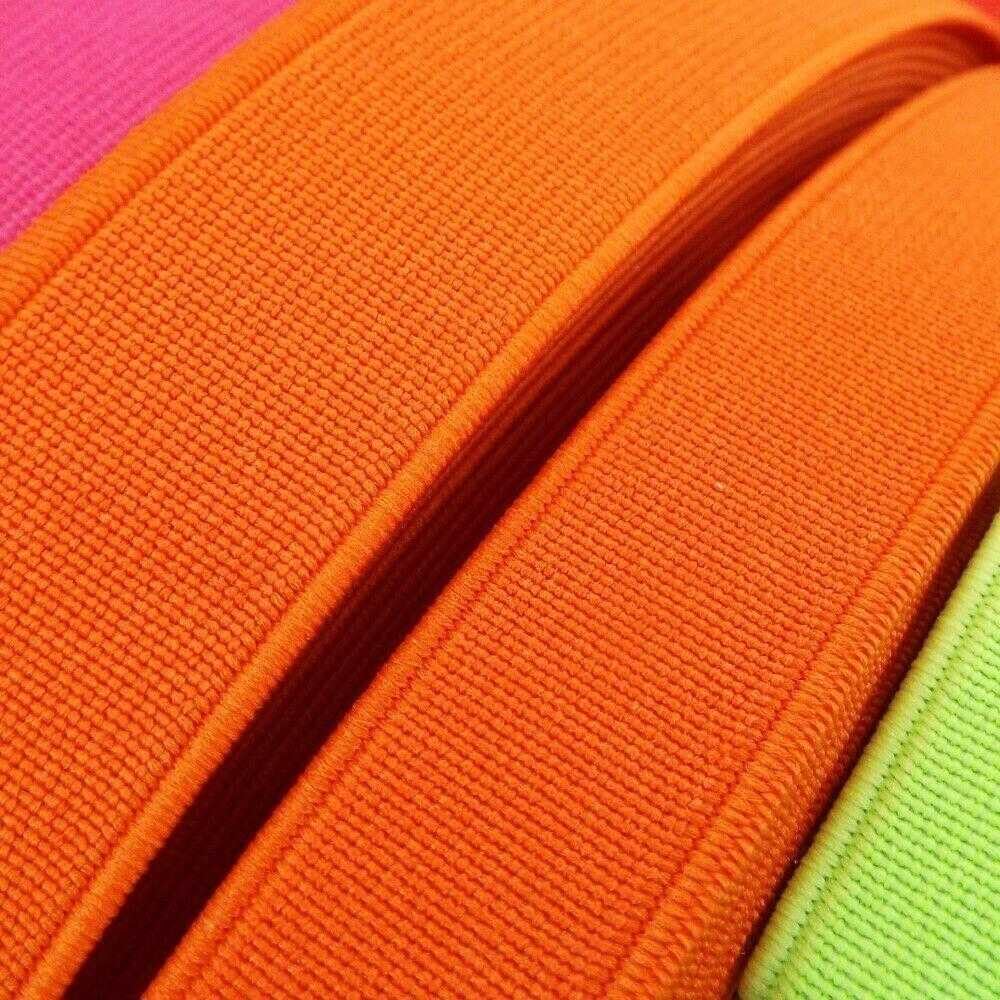 Elastic AntiRoll Strong 15mm 20mm 25mm Waistband 13 Colours Buy 1 2 Or 4m 638D, Orange, 1m 15mm
