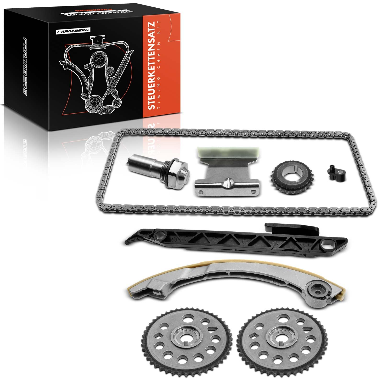 Frankberg Kit catena di distribuzione | Compatibile con: 9-5 YS3G, Astra MK IV (G) Coupé T98, Insignia A Sports Tourer G09, Insegne A G09