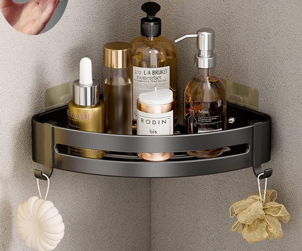 Claiez Corner Shelf for Bathroom | Bathroom Rack Without Drilling Wall ...