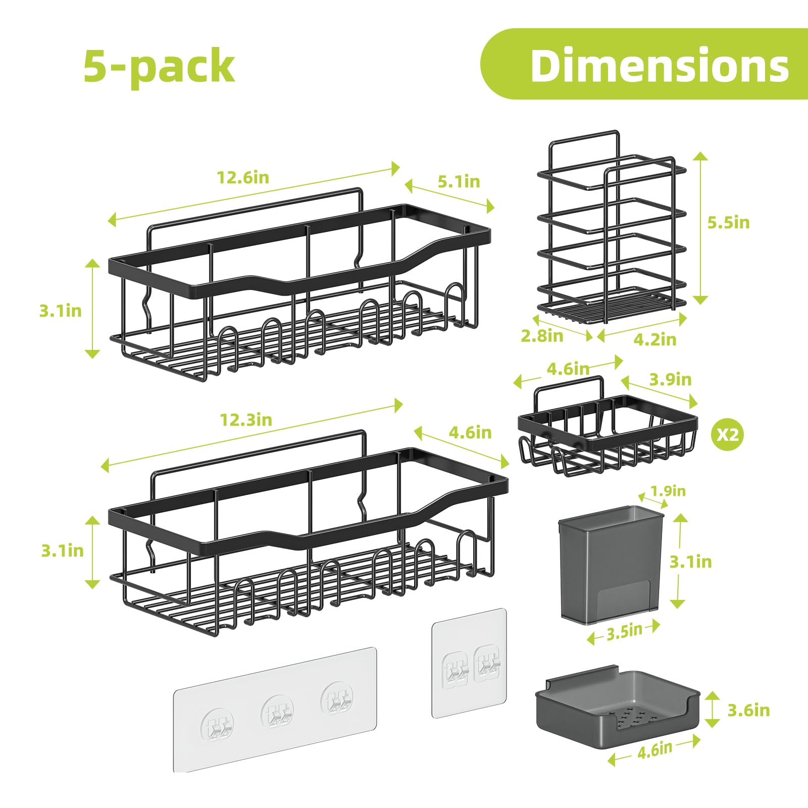 Shower Caddy Set - Organize Your Bathroom -2