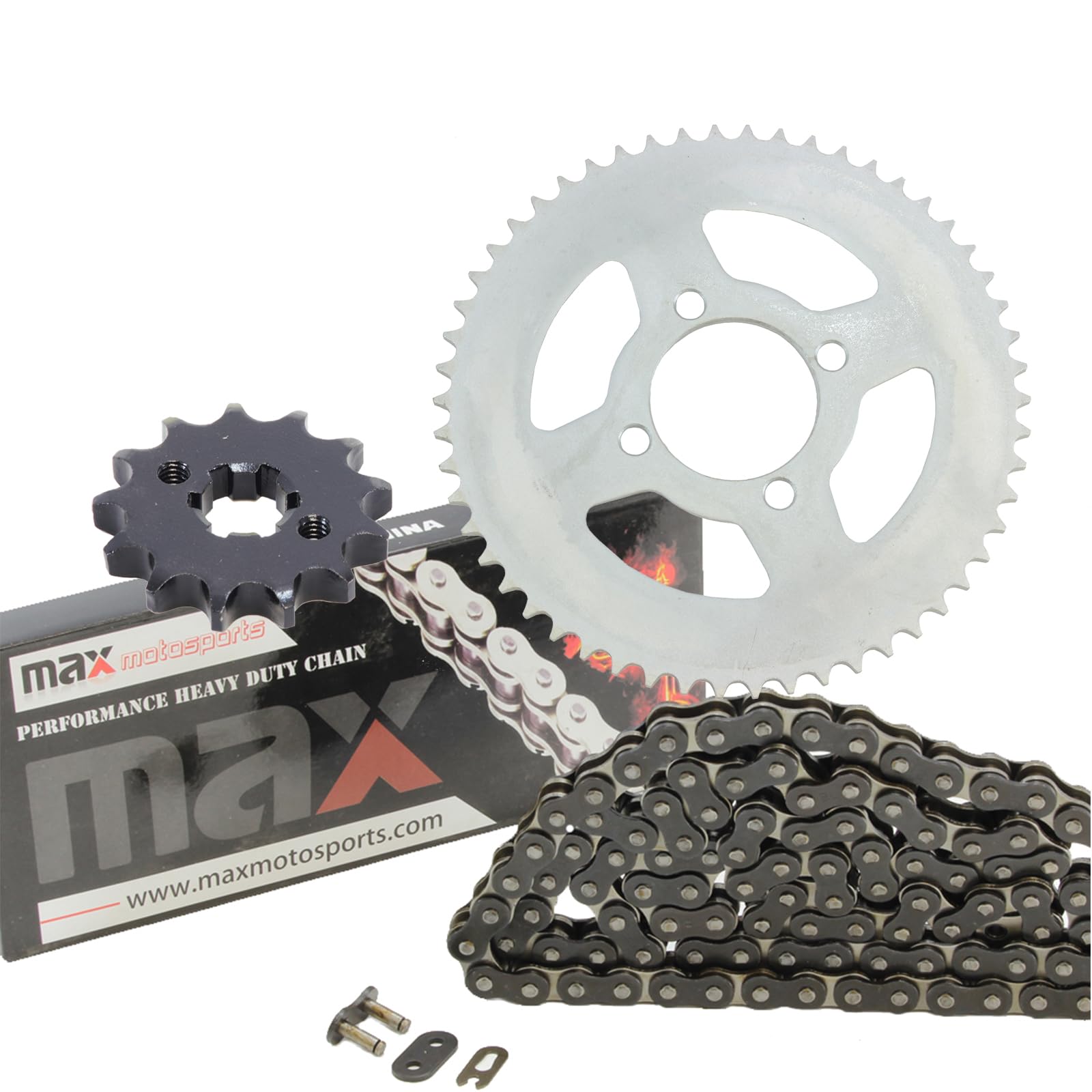 Max Motosports Drive Chain and Sprocket Kit 428 Chain replacement
