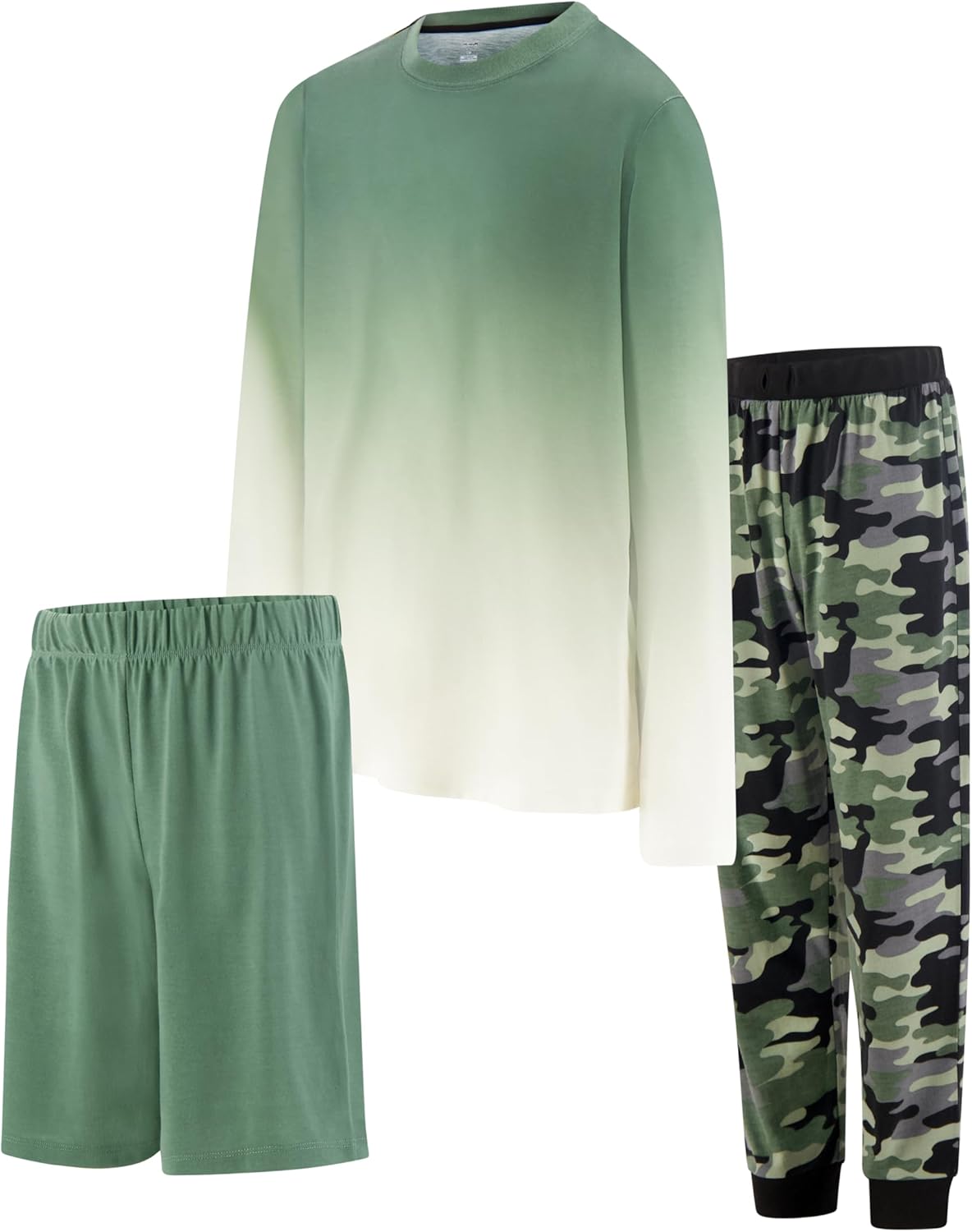 Boys Pajamas Set, 3-Piece Boys’ Sleepwear Pjs, Loose Fit, Soft, Breathable,... - Picture 29 of 71