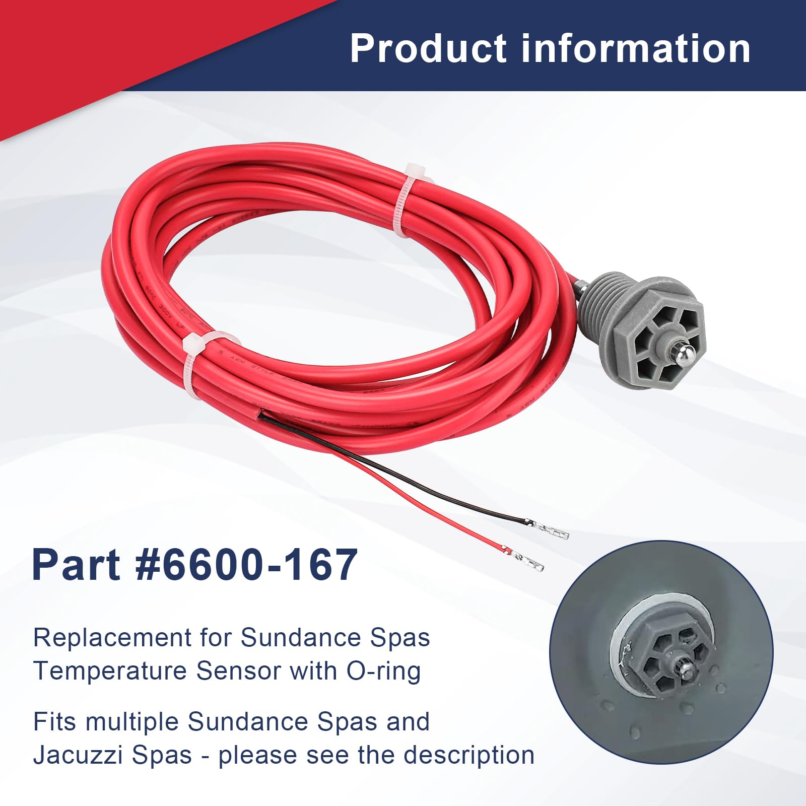 Sundance Spa Sensor 6600-167 6600-167 Spa Replacement - Compatible With ...