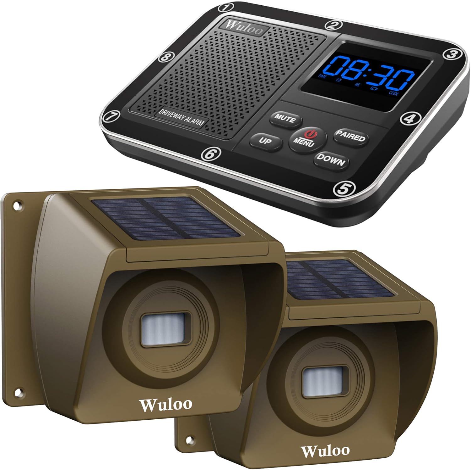 Solar Driveway Alarm Wireless Outside 1800ft Range