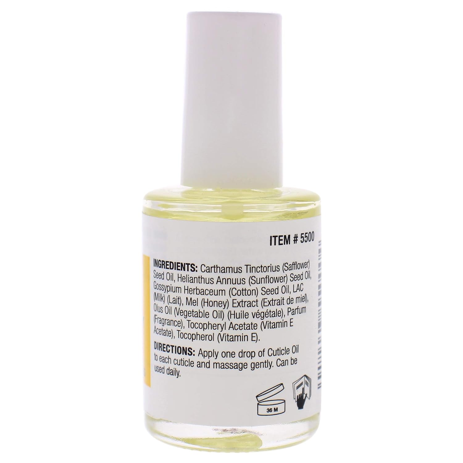 Cuccio Colour Powder Polish Dip System Step 7 - Moisturize And Nourish Your Nails - Keep Cuticles From Cracking - Milk And Honey Cuticle Oil Nail Polish - 0.5 Oz (Pack of 2)