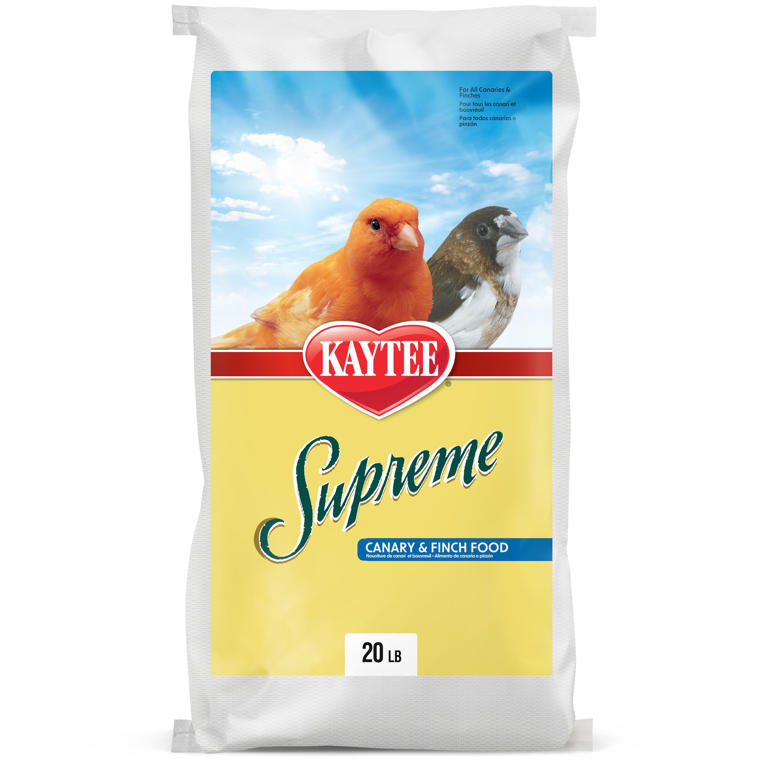 Kaytee Supreme Pet Canary & Finch Food, 20 lb