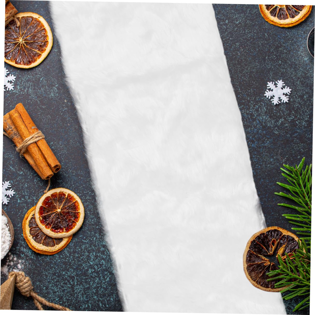 Mesa de Tela Navideña de Felpa Decorativa y Reutilizable para Fiestas de Navidad Casa