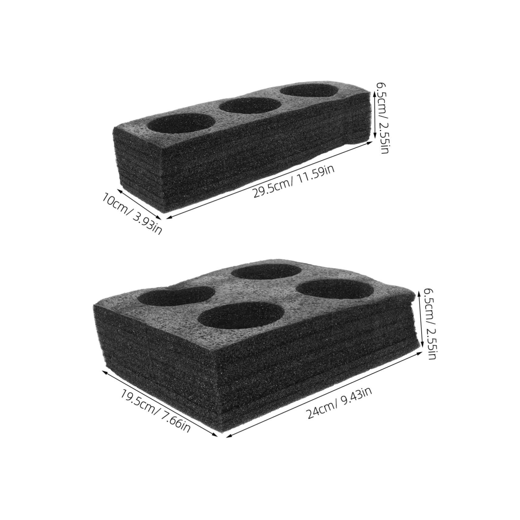 STOBAZA 2pcs Cup Holder Travel Cradle Functional Foam Carrier Drink Coffee Cup Tray Takeout Packing Tray Camper Accessories Bottle Packing Trays Black Pearl Cotton re-usable