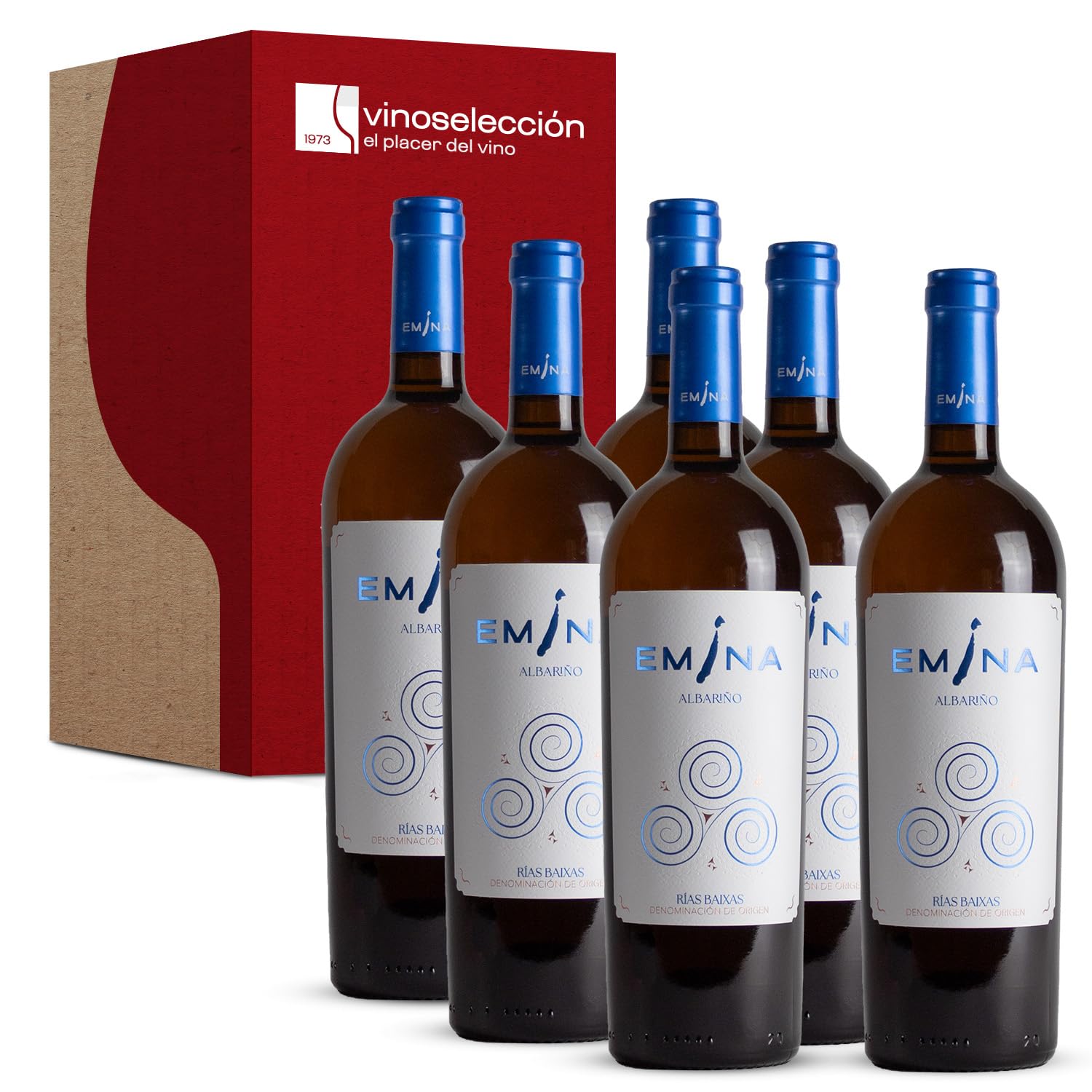 Emina Albariño 2023 Vino Blanco D.O. Rías Baixas 6 Botellas x 75 cl