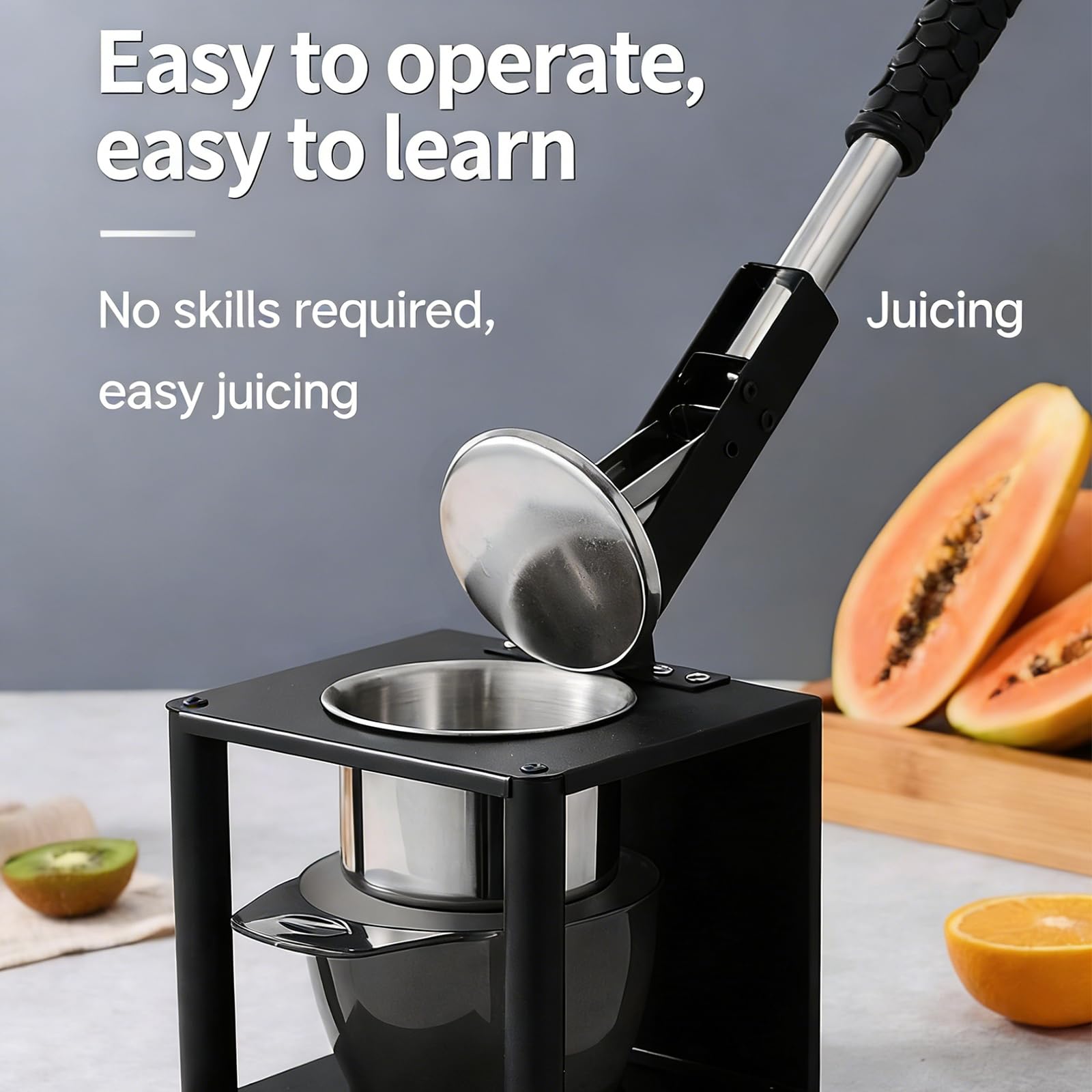 Ergonomischer Mehrzweck Entsafter, der schnell mehr Flüssigkeit extrahiert Kartoffelstampfer Funktion Ergonomischer Mehrzweck Entsafter, der schnell mehr Flüssigkeit extrahiert Kartoffelstampfer