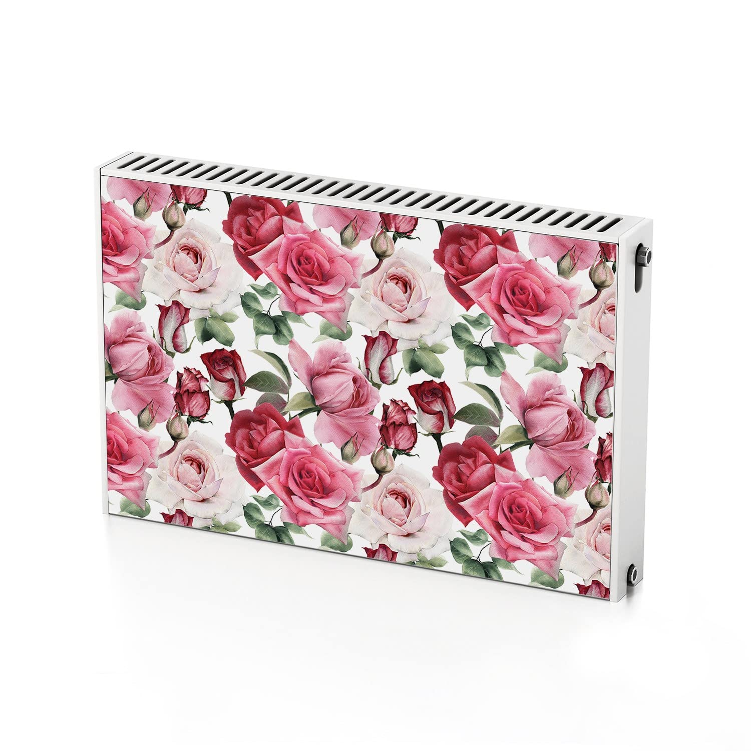 Tapis magnétique de radiateur 90x60 cm décoration chauffage fleurs roses
