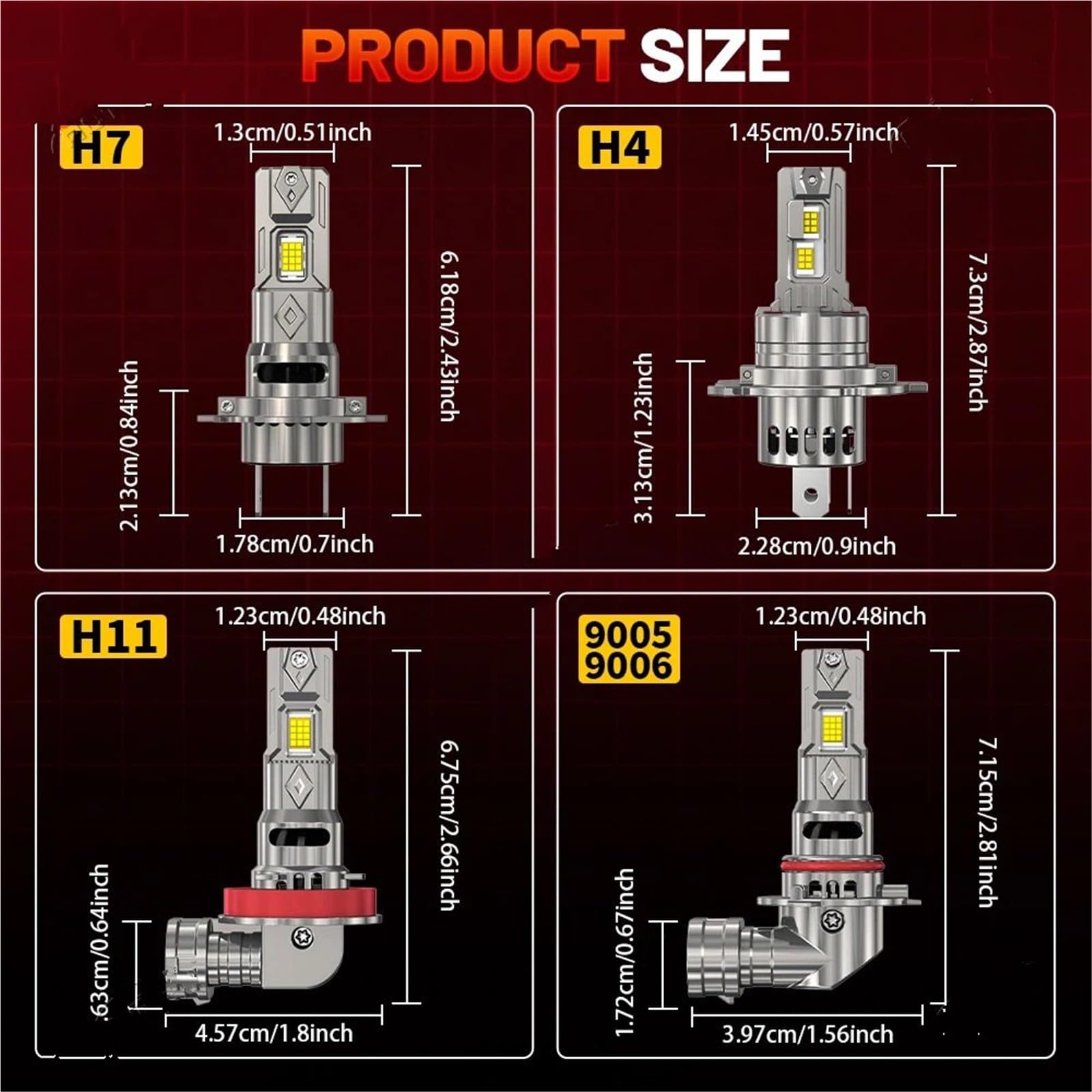 Reflektor LED Żarówki do reflektorów LED H7 H11 Żarówki halogenowe | 6800W Turbo CANBUS 9800000LM H4 9005 HB3 9006 9054 CSP Bezprzewodowa dioda LED samochodu z wentylatorem