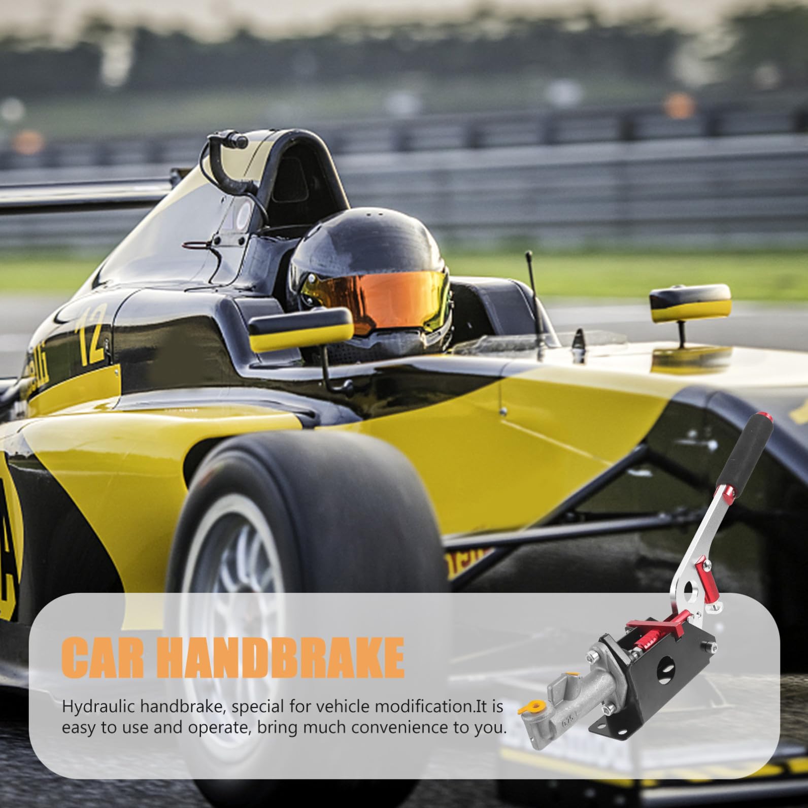 INOOMP Freno de Mano Hidráulico para Coches Drift y Carreras, Palanca de Freno de Aleación de Aluminio Resistente, Accesorio Automotor Compatible para Modificación y Color Aleatorio