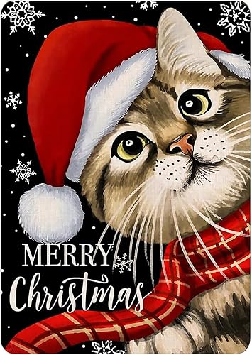 Letrero de metal vintage con diseño de gato, divertido letrero de decoración retro con texto en inglés "THAT'S WHAT I DO I READ BOOKS para el hogar,