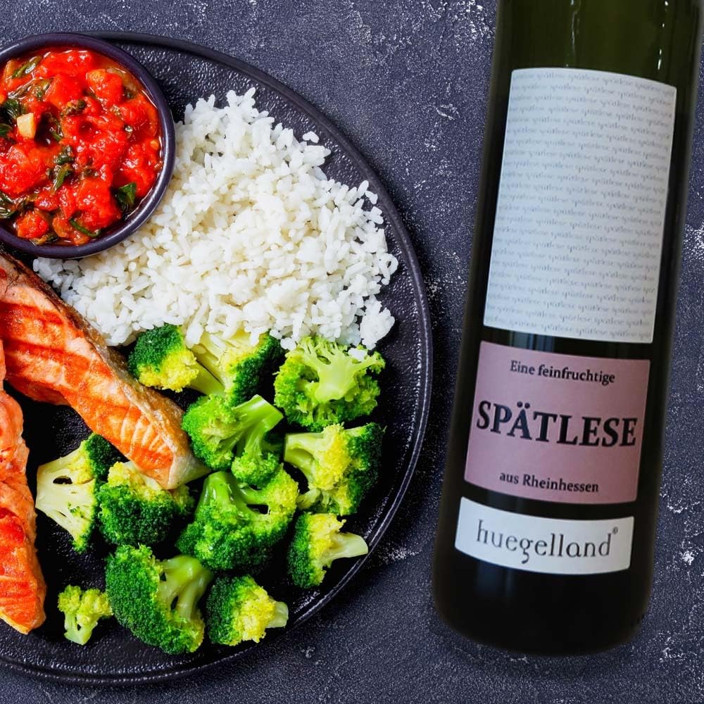 Hügelland Spätlese QbA, feinfruchtig, sortenreines Weinpaket + VINOX Winecards (6x0,75l)