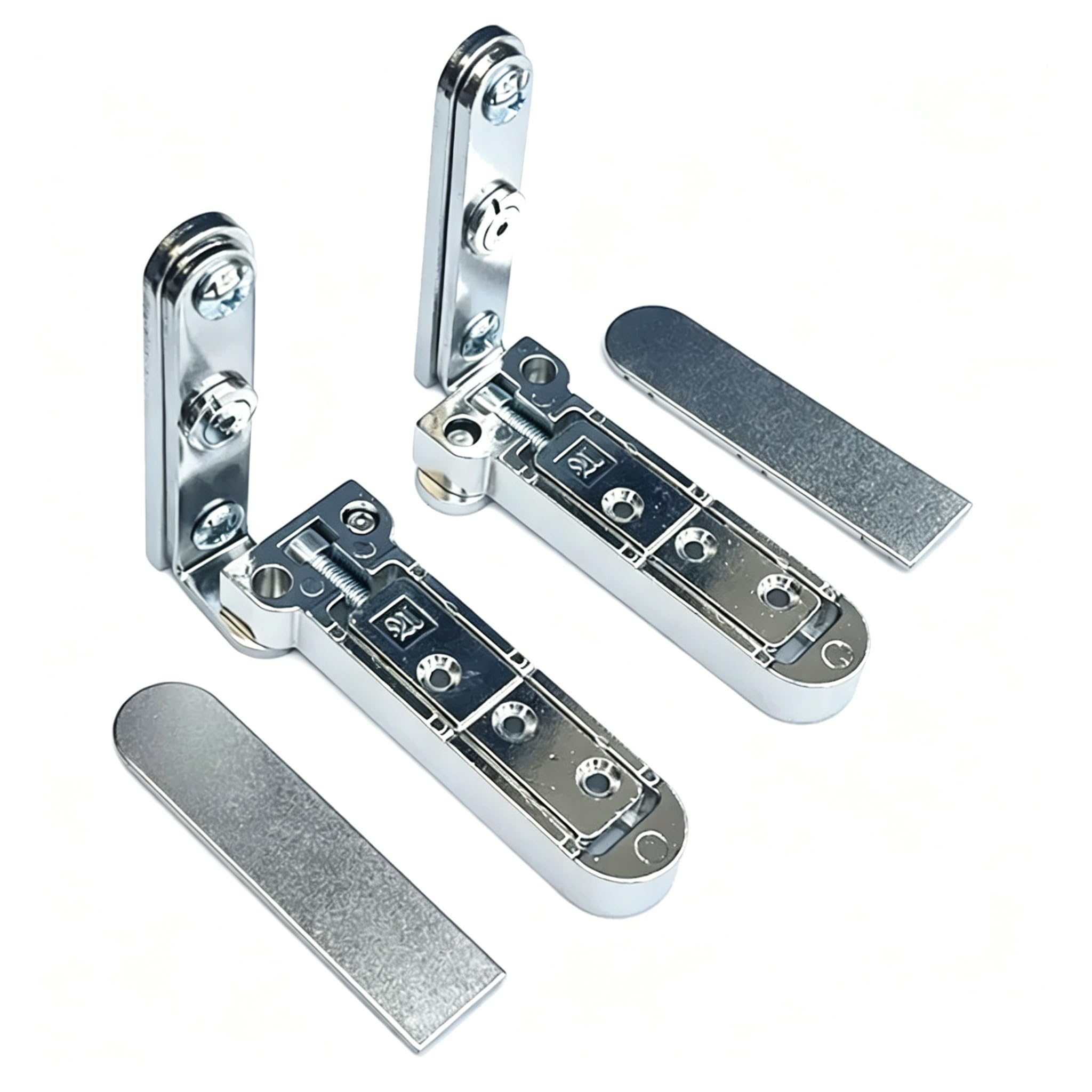 Bisagra pivotante oculta 3D regulable, eje de altura pesada para puertas de madera ocultas, uso interior y exterior, 1 par