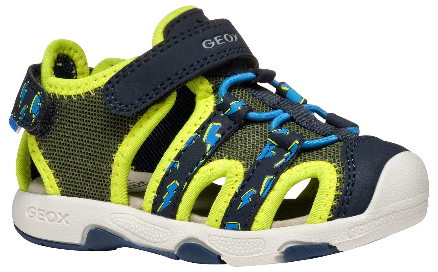 Geox Baby Sandal Multy BOY B, Pistachio/Navy, 6 UK Child