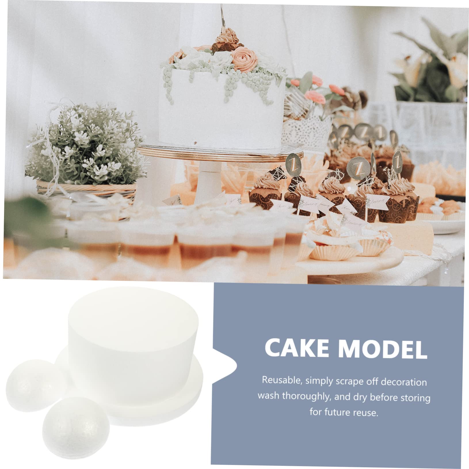 Lurrose 4pezzi Modello di Decorazione per Torte Utile Strumento Fai Te per Praticare La Decorazione di Torte Leggero