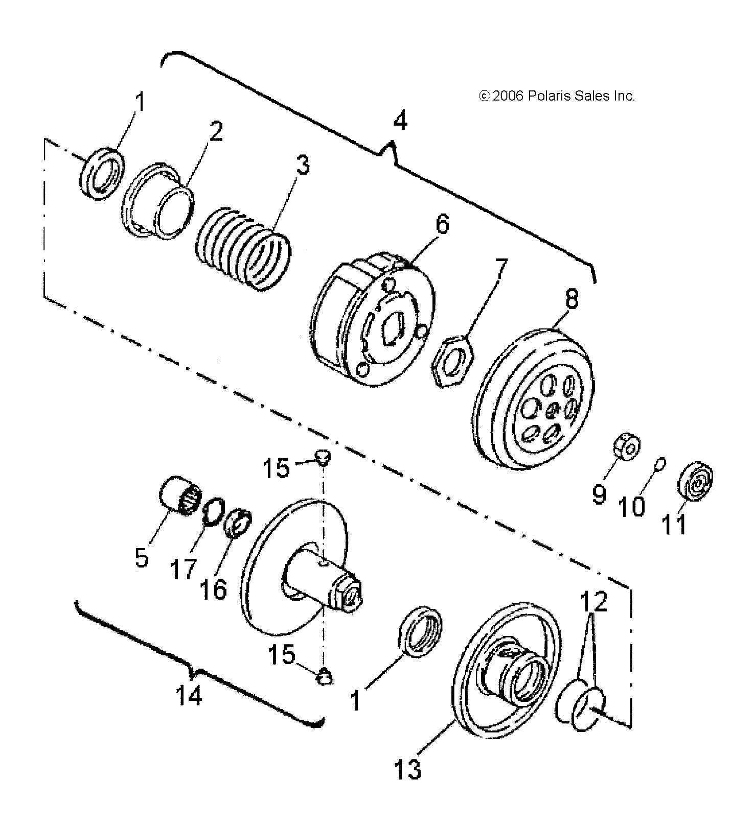 Amazon.com: Polaris ATV Carrier Clutch, Genuine OEM Part 0455381 