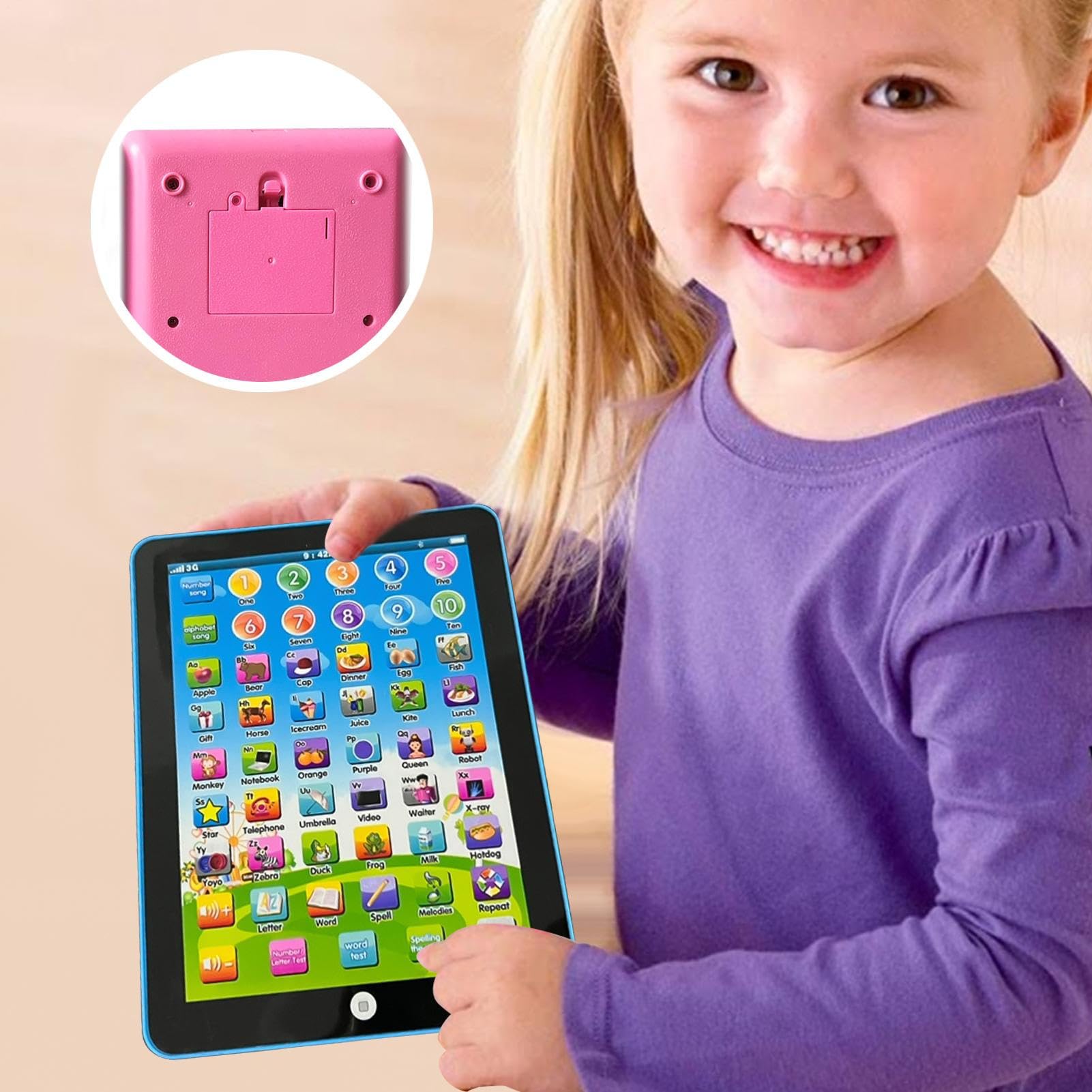 Tablet Per Bambini Per Ragazzi: Tablet Per Imparare E Giocare, Pad Didattico Con Controllo Touch | Giocattolo Interattivo Per L'apprendimento Con Funzione Di Educazione Precoce Per Lo Svilu